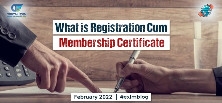 What is Registration Cum Membership Certificate? 